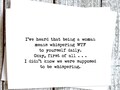 whispering WTF to yourself daily . . . Sassy Funny Card for your Friend