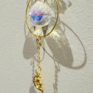 Crystal Ball Suncatcher, Handmade Window Prism, Rainbow Light Charm, Healing Crystal Decoration, Spiritual Home Accessories, Gifts for Her image 8