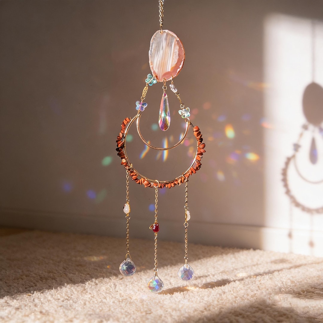 Crystal Suncatcher Prism Ball Rainbow Maker Handmade Rainbow Maker ...