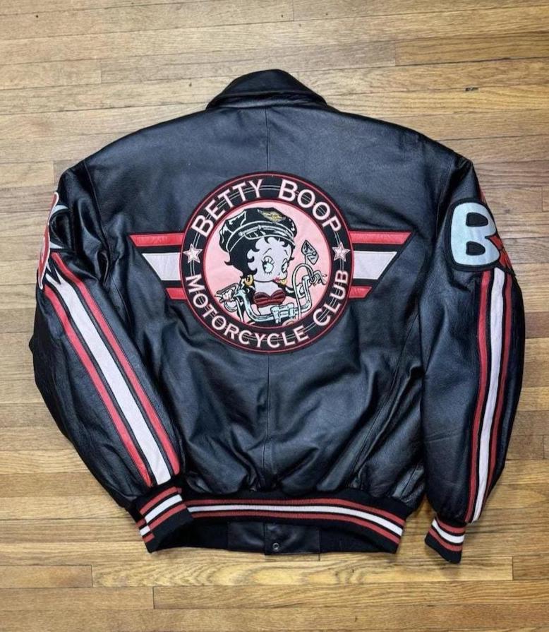 古着　ベティーブープ　レザージャケット ベティーちゃん の レザージャケット 革ジャンの通販 by ぽち's