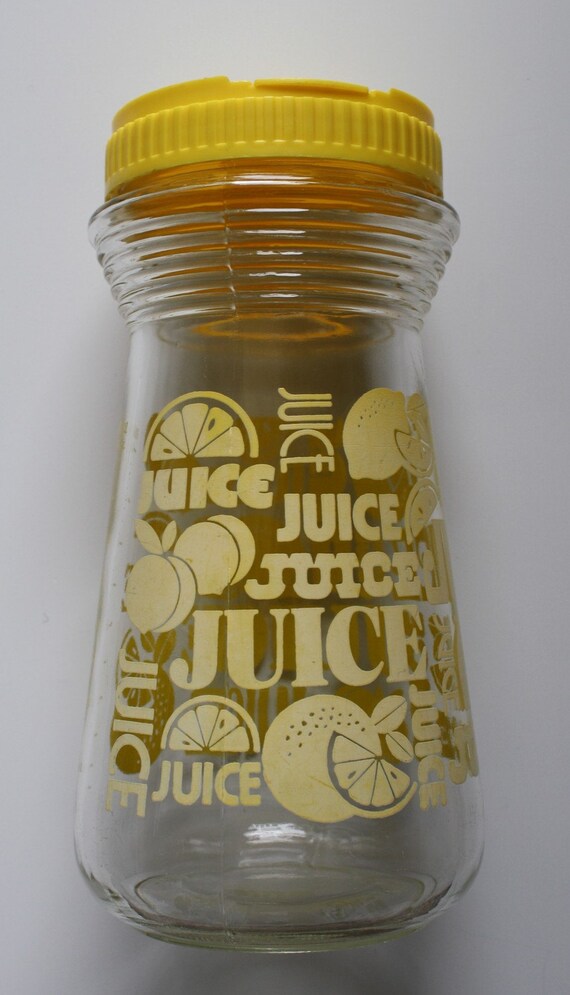 Items similar to Vintage Glass Juice Jar on Etsy