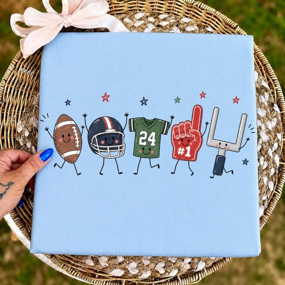 Football Season Game Day Png, Football Doodle Clipart, Sports Png, Preppy Png, Trendy Png, Girly Png, Athletic Png