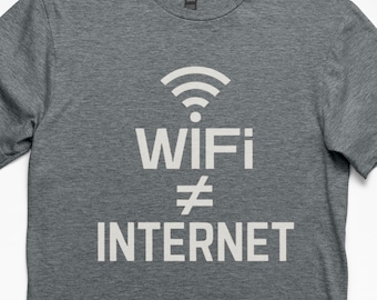 Funny IT Shirt WiFi Symbol Gildan Softstyle Unisex Cotton Tee for Computer Nerds Network Admins