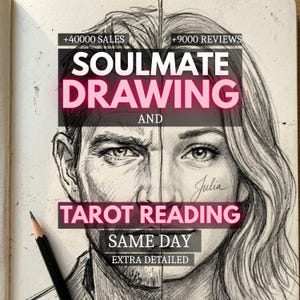 Soulmate Drawing + Tarot Reading, SAME HOUR, Draw My Soulmate, Your Future Husband/Wife, Soulmate Reading, Fast Delivery Christmas Gift