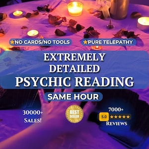 Same Hour Medium Reading, Psychic Love Reading, Genaue Reading, Ehrliche Psychische Prediktionen, Extrem Detailliert, Blind Psychic Reading