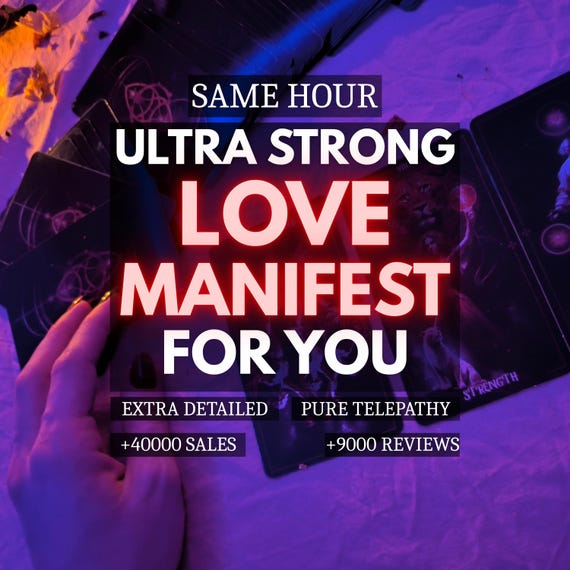 Love Manifest for You, Personalized Love Ritual for You, Same Hour Psychic Reading, Medium Reading