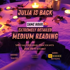 Same Hour Detaillierte Medium Reading, Genaue Liebe Reading, Ehrliche Psychic Reading, Schnelle Psychische Prediktionen, Blind Psychic Reading