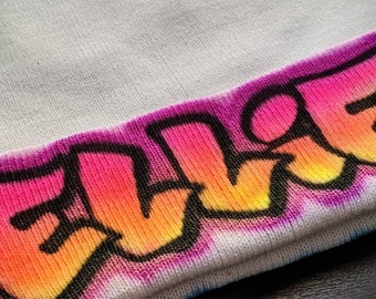 Custom Airbrush Beanie | Personalized Winter Hat | Hand Painted, For Adults and Kids