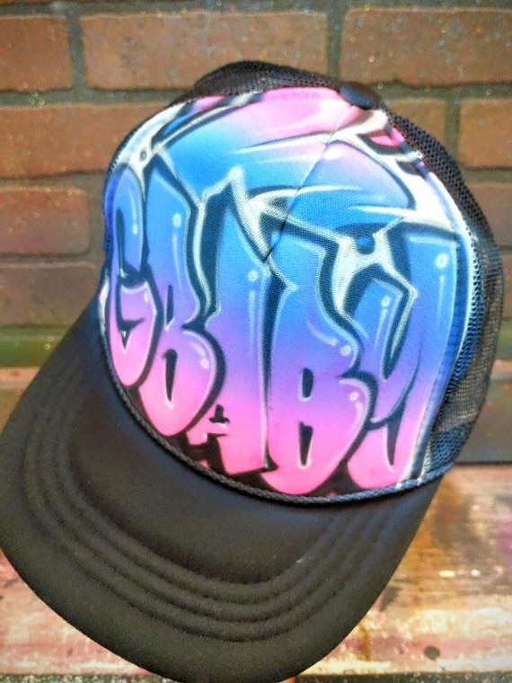 Casquette trucker personnalisée Airbrush Snapback avec nom - Main Image