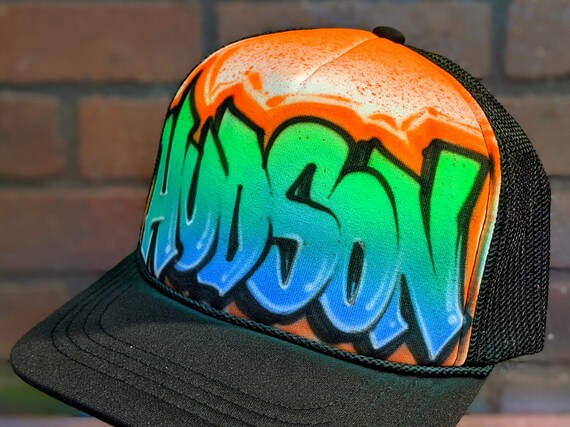 Custom Airbrush Graffiti Style Trucker 