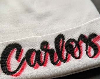 Custom Airbrush Beanie | Personalized Winter Hat | Hand Painted, For Adults and Kids