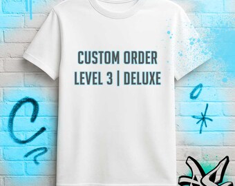 Custom Airbrush Order Listing | Level 3 "Deluxe" Design (45 Art)