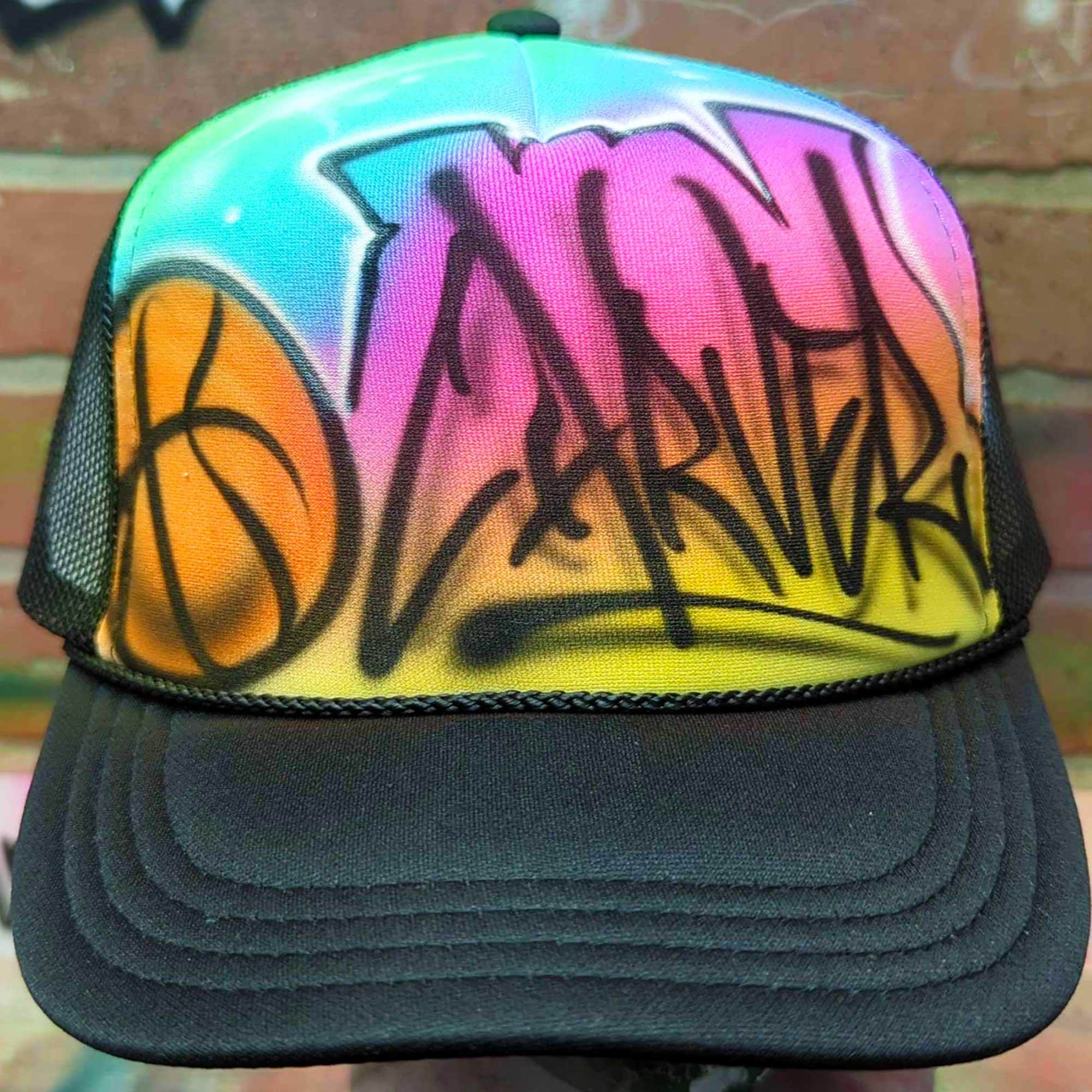 帽子 FLYING OG BOY AIRBRUSHED MESH CAP BlackEyePatch/FLYING OG BOY AIRBRUSHED MESH CAP（WHITE/BLACK