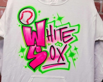 Custom Sports Team Shirt | Graffiti Baseball Tee with Player Name & Number Option | Personalized Fan or Team Hoodie