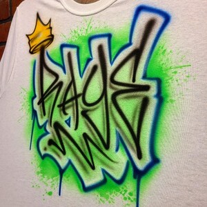 Custom Airbrush Shirt with Your Name or Text + Colors | Personalized Tee, Hoodie, Tank or Crop Top | Adults & Kids Birthday Gift Idea