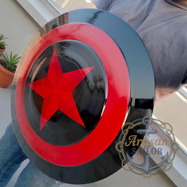 Captain America Shield Prototype Replica – Unique Cosplay, Decor, Gift – Free Engraving image 6