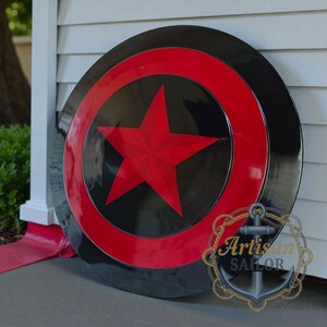 Captain America Shield Prototype Replica – Unique Cosplay, Decor, Gift – Free Engraving image 11