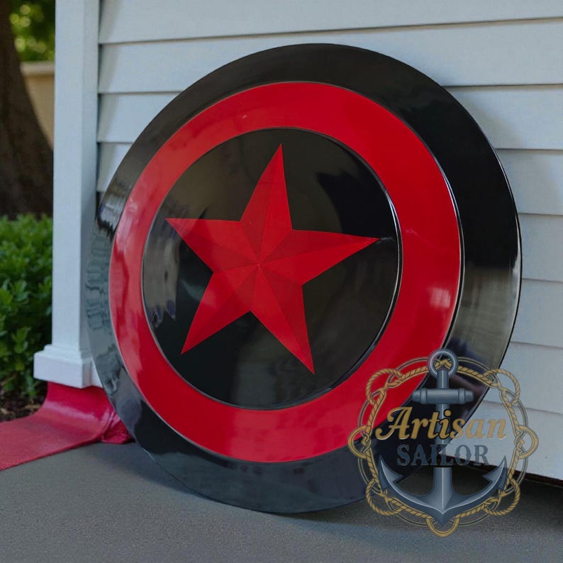 Captain America Shield Prototype Replica – Unique Cosplay, Decor, Gift – Free Engraving image 11
