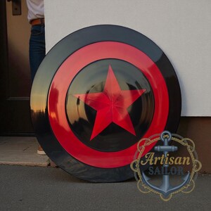 Captain America Shield Prototype Replica – Unique Cosplay, Decor, Gift – Free Engraving image 9