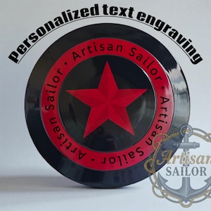 Captain America Shield Prototype Replica – Unique Cosplay, Decor, Gift – Free Engraving image 1
