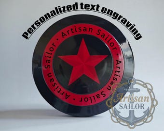 Captain America Shield Prototype Replica – Unique Cosplay, Decor, Gift – Free Engraving