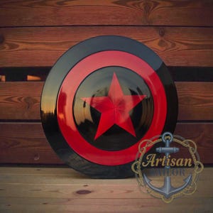 Captain America Shield Prototype Replica – Unique Cosplay, Decor, Gift – Free Engraving image 8