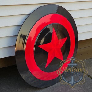 Captain America Shield Prototype Replica – Unique Cosplay, Decor, Gift – Free Engraving image 7