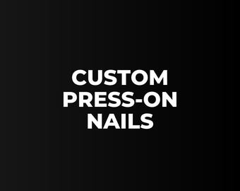 Uñas postizas personalizadas / Diseño de uñas almendradas y redondas totalmente personalizado