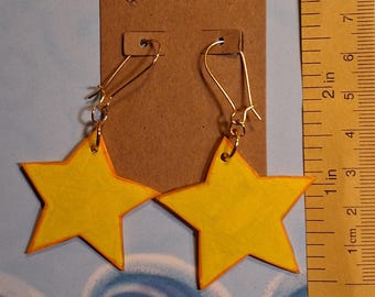 Star Earrings Handmade *Pics for length and weight*