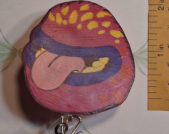 Maw Monster-badgehouder *foto's voor maat en gewicht*