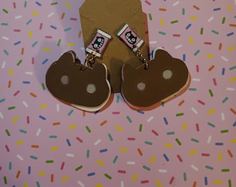 Cookie Cat-oorknopjes handgemaakt