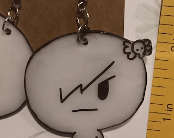 Ghost girl oorbellen handgemaakt *foto's voor maat en gewichten*