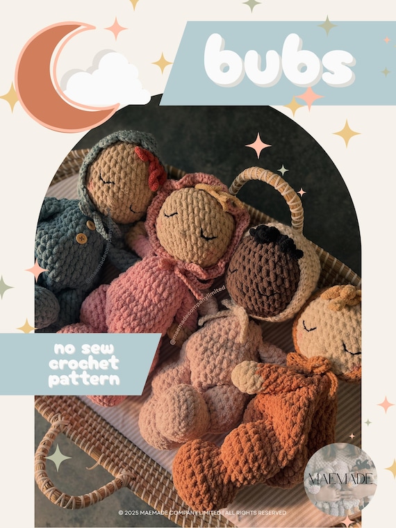 Crochet Baby Doll Pattern: Bubs Lovey, No Sew (PDF Pattern)