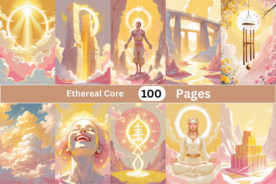 Junk Journal Pages the Ethereal Core – 100 Printable Digital Papers - Etsy