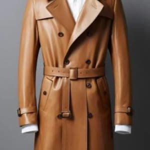Men and Women Real Cow Leather Coat, Black Leather Coat, Winter Long Leather Coat, Genuine Leather Men Winter Coat, Pure Handmade Coat