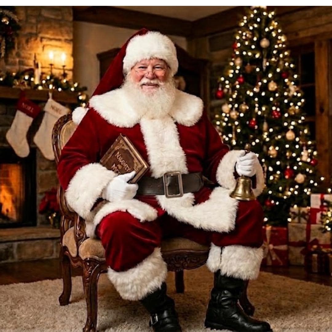 Professional Santa Claus Suit:deluxe Velvet Santa Costume With Faux Fur ...