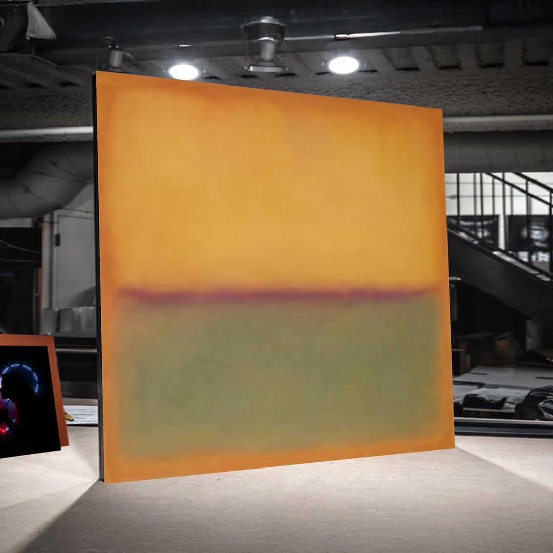 Abstract Color Field Canvas Wall Art, Mark Rothko Modern Minimalist ...