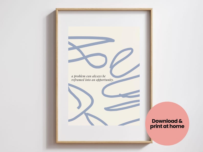 Printable Motivational Wall Art, Inspirational Quote Print, Mindset ...