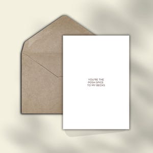 You’re the Posh Spice to My Becks Funny Love Card Printable 4x6 | Instant Printable Card | Minimal Modern Design