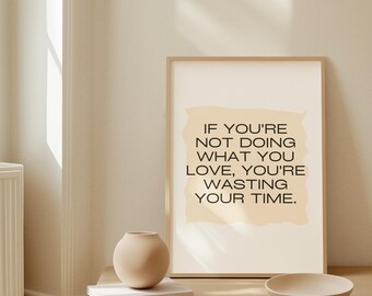 Motivational Quote Poster, Home Office Decor (Digital Download)