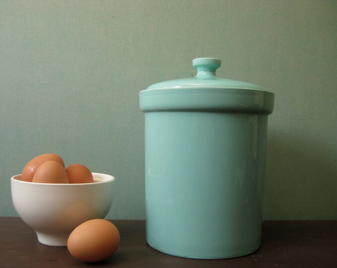 Aqua Kitchen Canister Etsy