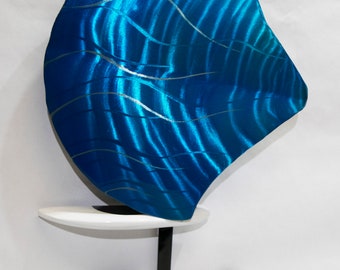 Pacific Blue Wing Foil original WALL sculpture Wing Foiling SUP Surf Art Wingsurf Wingfoiling