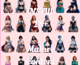 Colección de pegatinas de Waifu n.° 1