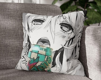 Funda de almohada 4 opciones / Ahegao, Ecchi