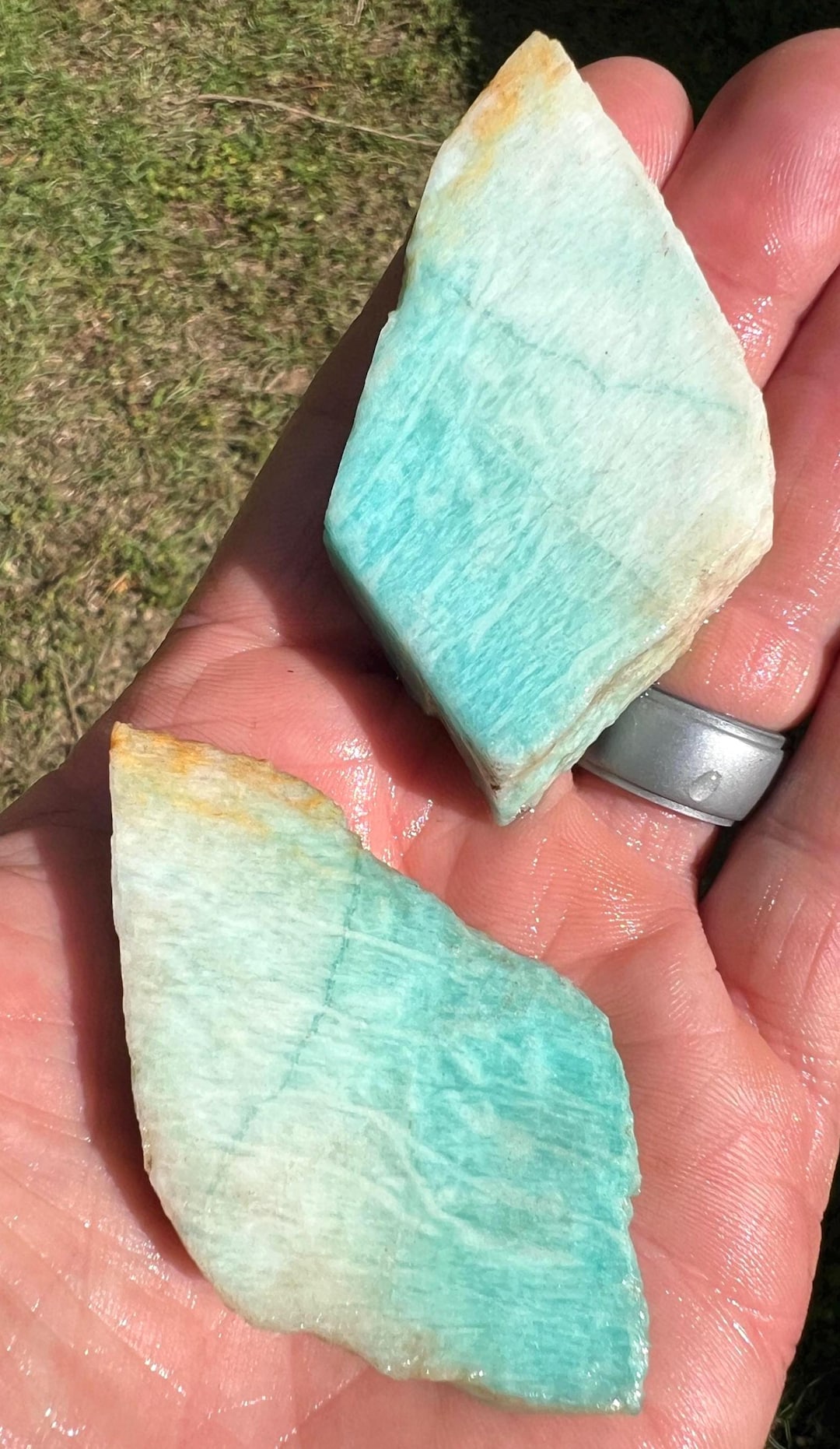 Amazonite Mini Slabs for Cabbing, or Collecting - 89g - Etsy