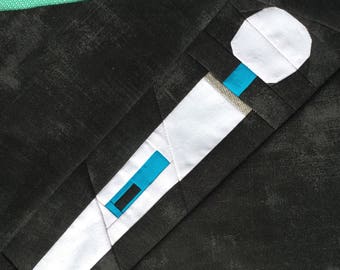 Magic Wand - 8" paper pieced quilt block pattern PDF