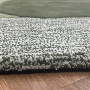 Sage Verdant Meadow high low pile Tufted Rug | Contemporary Living Room Decor your space in the lush tranquility of nature For living room. image 5