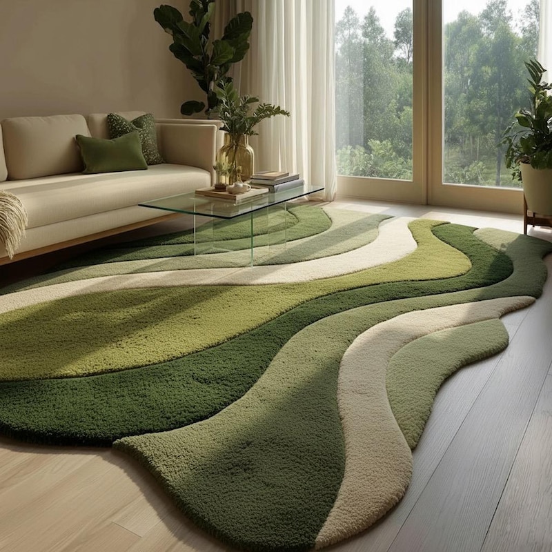 Oval Nature Rug - Etsy UK