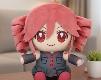 Kasane Teto Inspired Plush Doll, Kawaii Anime Plush Toy, Cute Plushie Gift for Kids & Anime Fans, Soft Collectible Doll