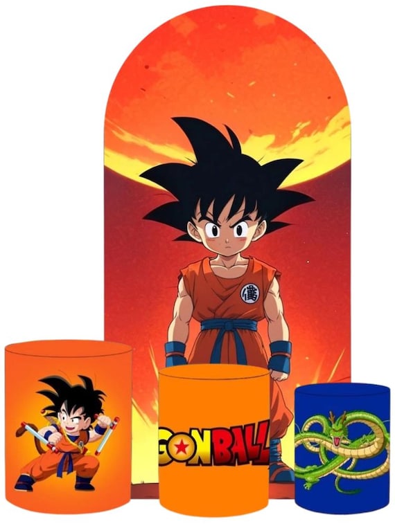 Dragon Game Z Arch Backdrop Set 4 Pieces | Dragon game arch backdrop |Cylinder Covers for Birthday Party|